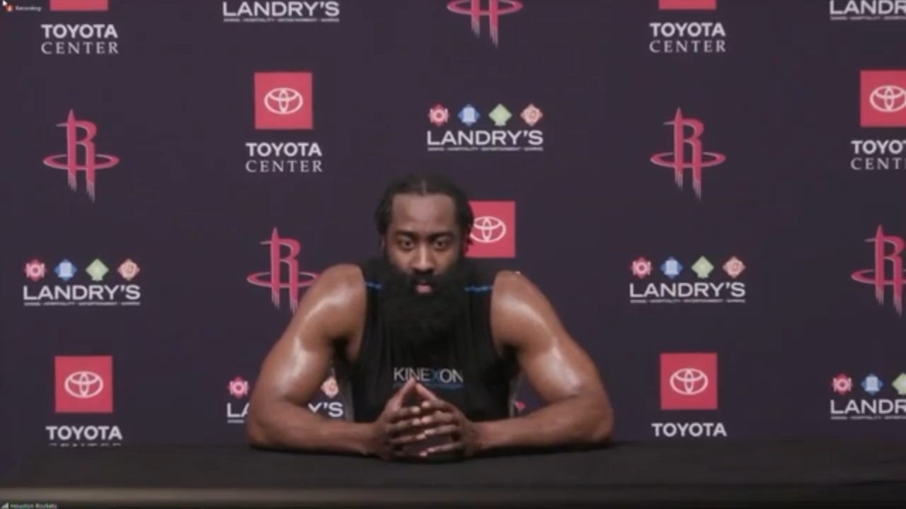 Harden talks about getting ready for next season with the Rockets