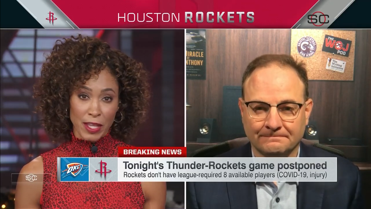 Thunder @ Roockets Game Postponed