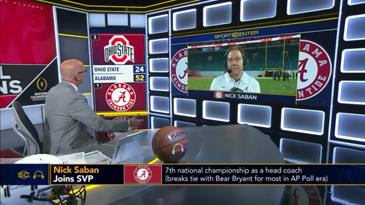 Coach Nick Saban On Winning 7th National Championship