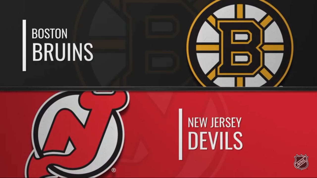 Bruins @ Devils Game Highlights