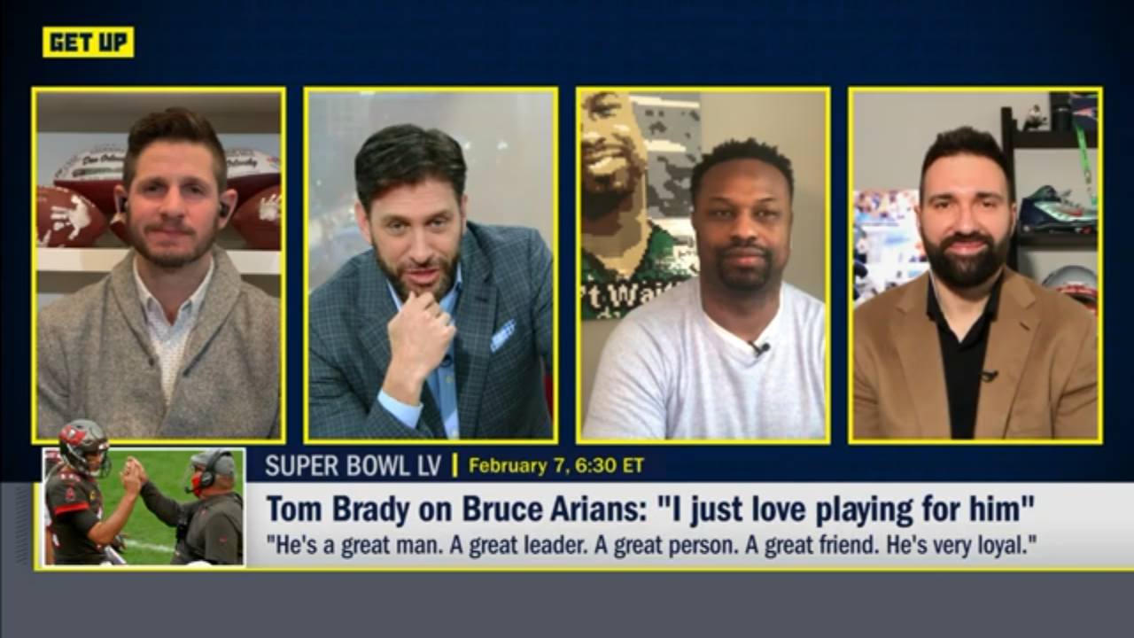 Tom Brady saying he loves playing for Bruce Arians