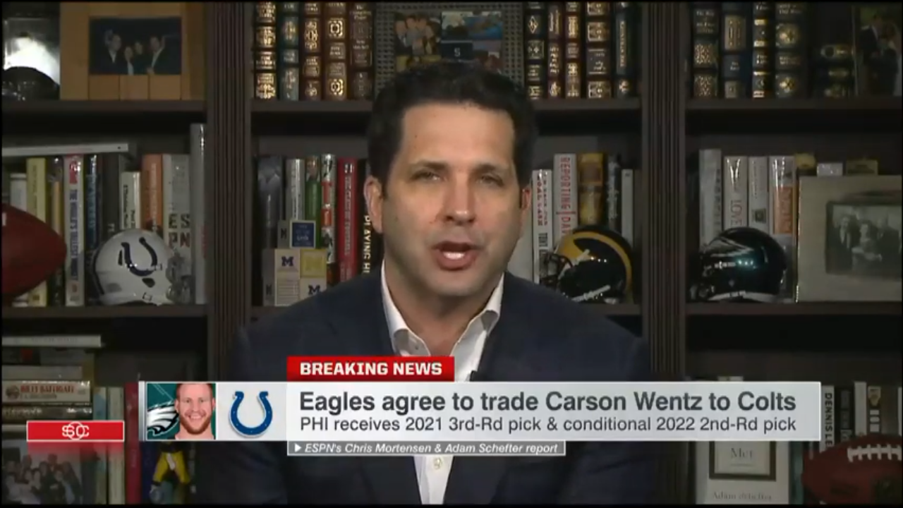 Adam Schefter breaks down details of the Carson Wentz trade