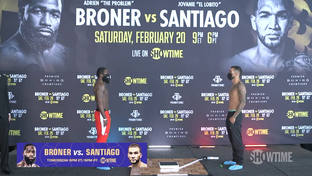 Broner vs. Santiago Weigh-In
