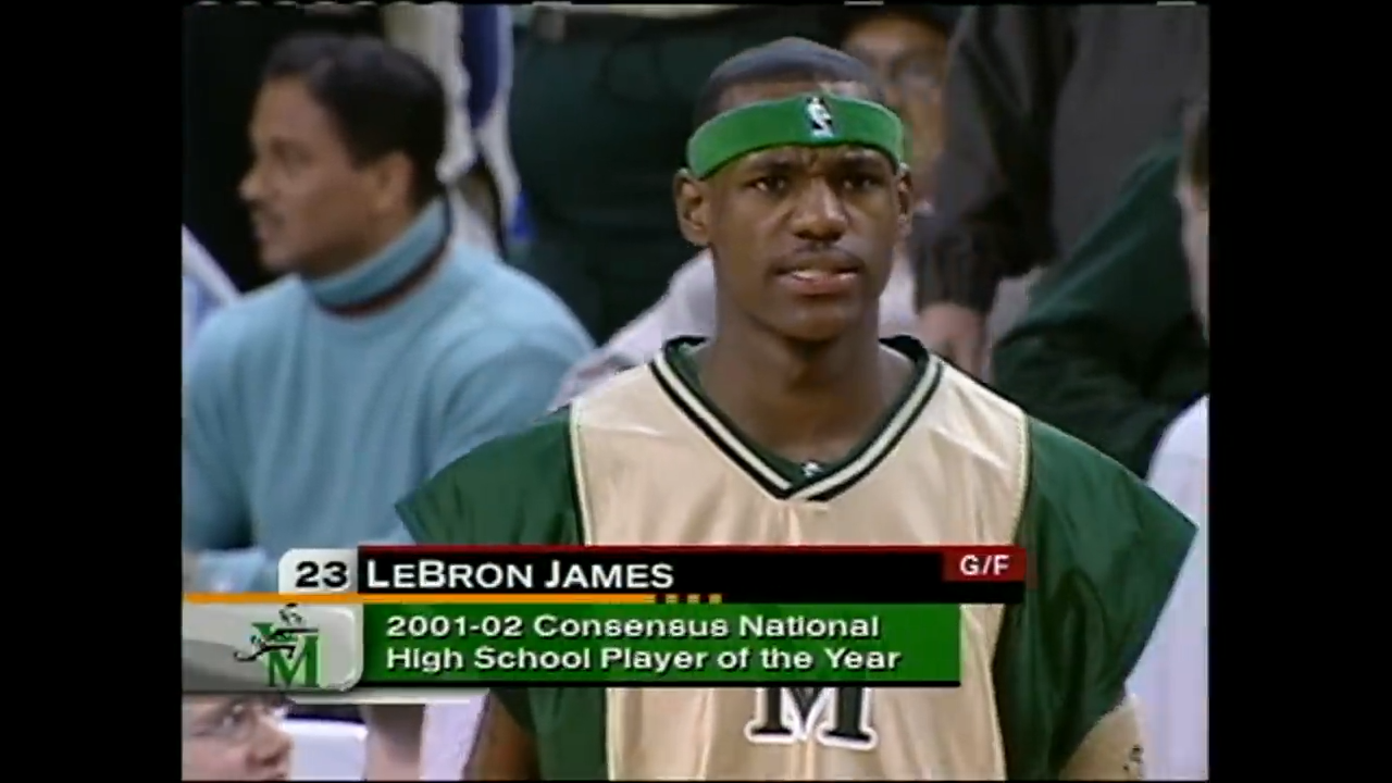 LeBron James’ high school team upsets No. 1 Oak Hill Academy 2002
