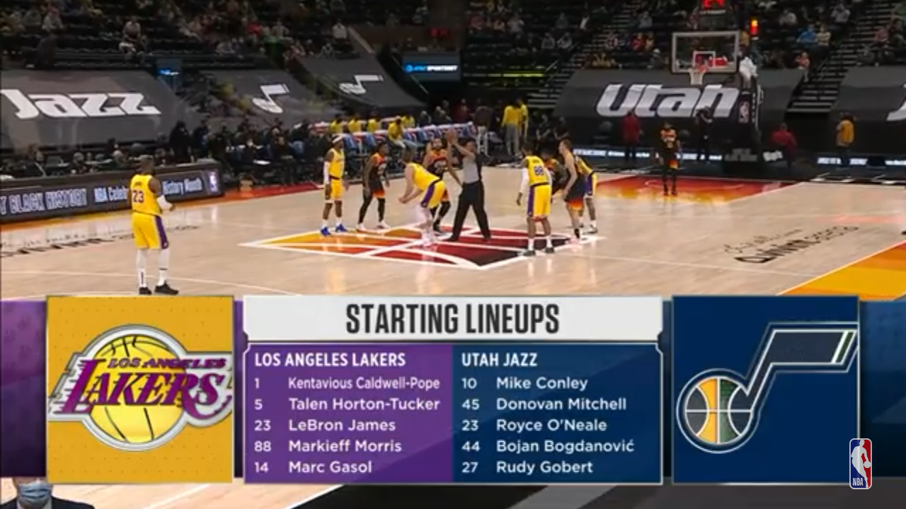 Lakers @ Jazz Game Highlights