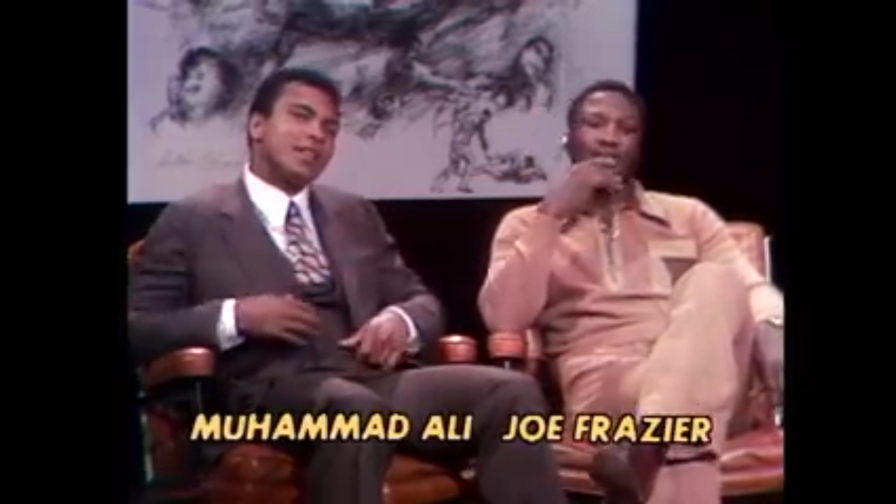 When Muhammad Ali and Joe Frazier got into a fight in a TV studio