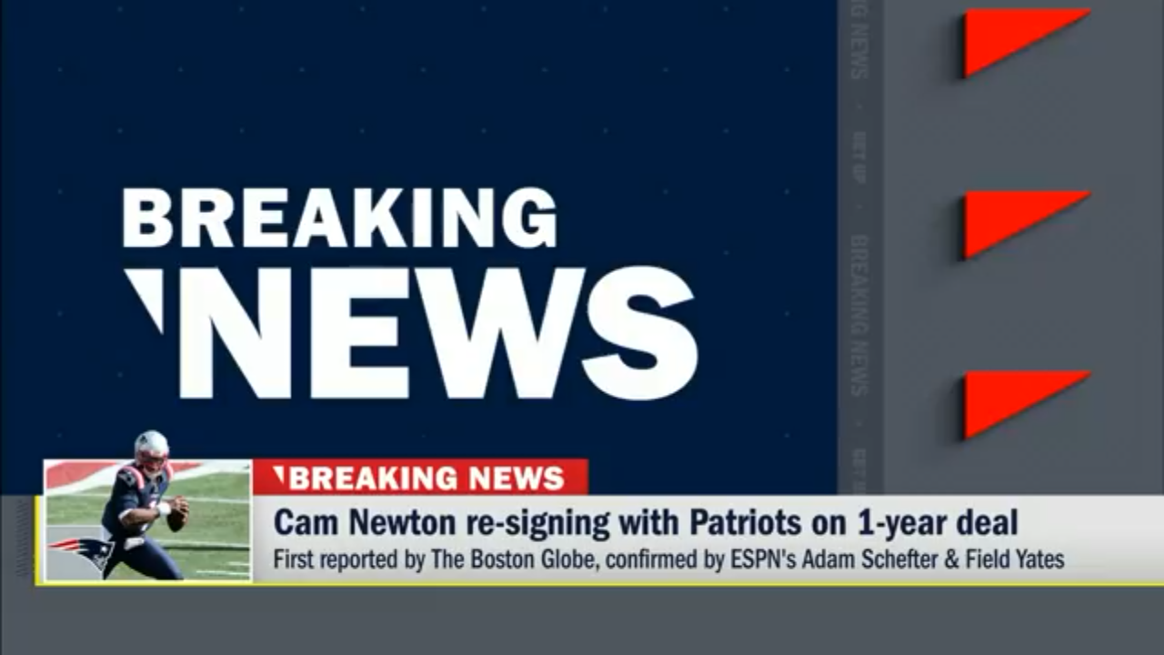 Cam Newton is re-signing with the Patriots
