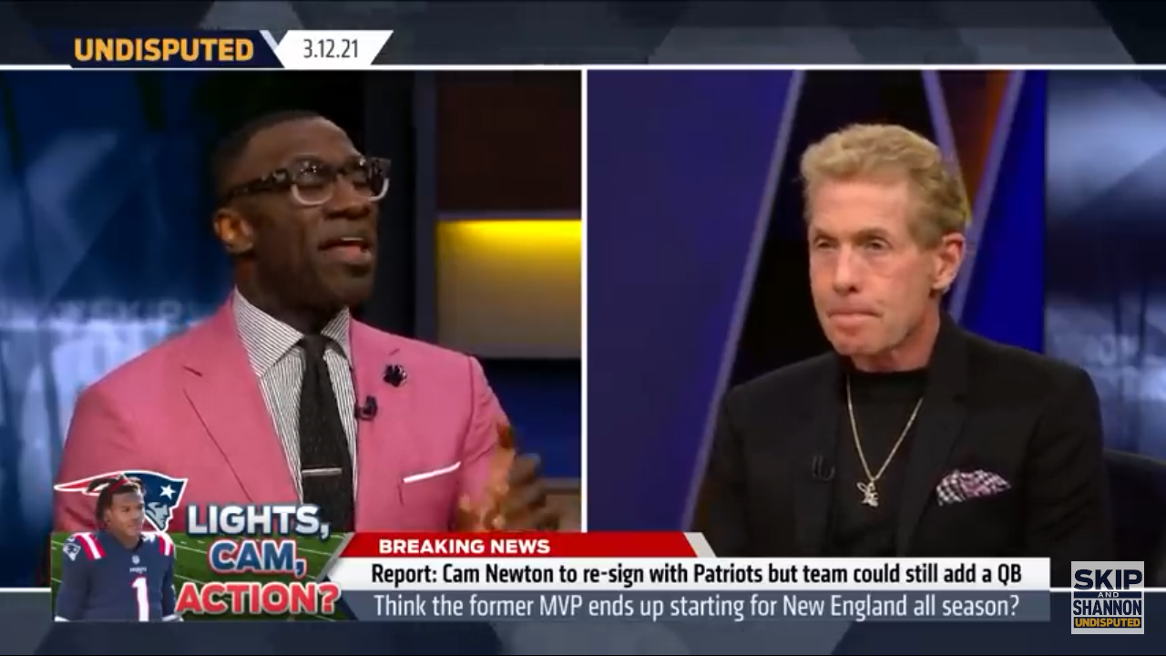 Skip & Shannon react to Patriots re-signing Cam Newton