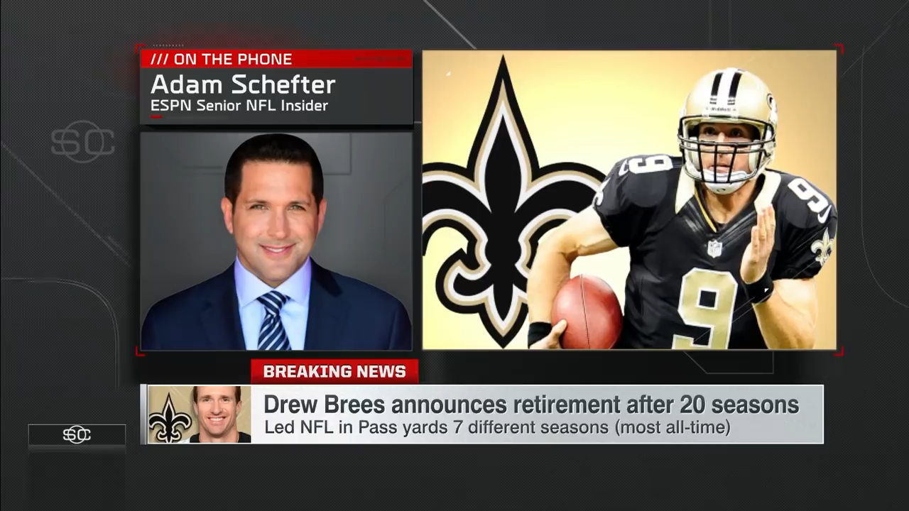 Drew Brees announces his retirement from the NFL after 20 seasons