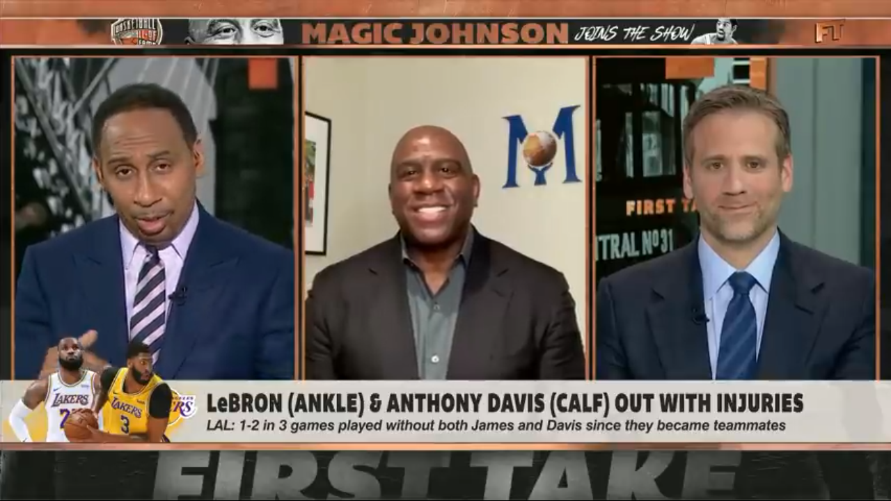 Magic Johnson is ‘nervous’ about the Lakers with LeBron & AD’s injuries