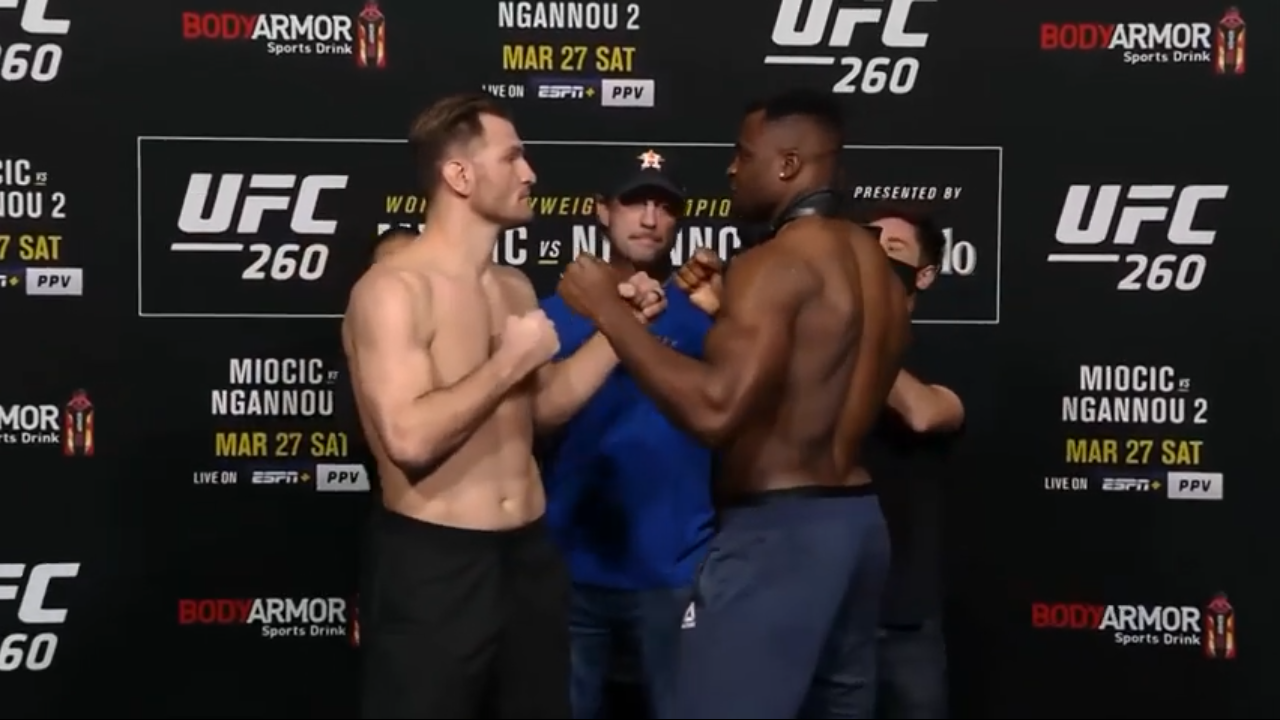 UFC 260: Weigh-in Faceoffs
