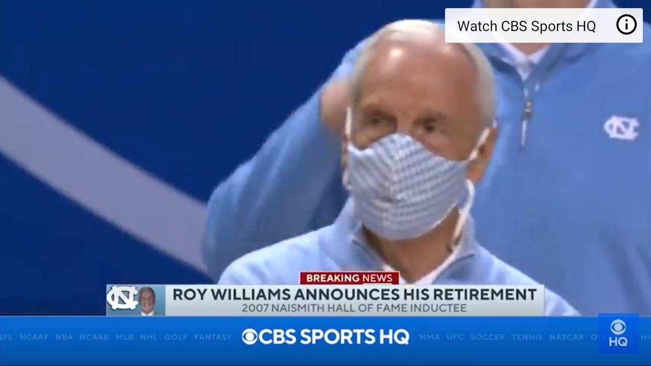 Legendary UNC Coach Roy Williams Retires