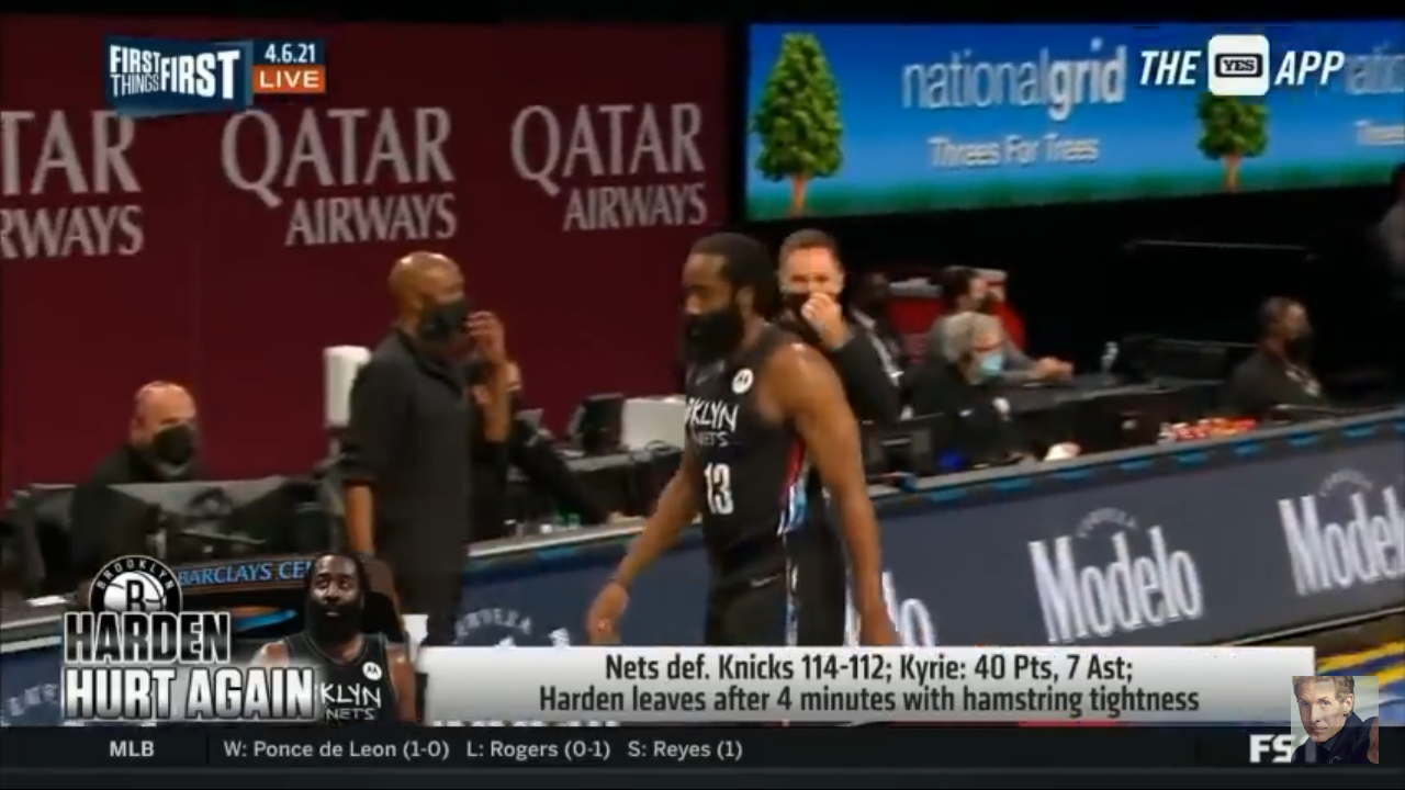 Chris Broussard is very concerned about the Brooklyn Nets right now with Harden’s injury