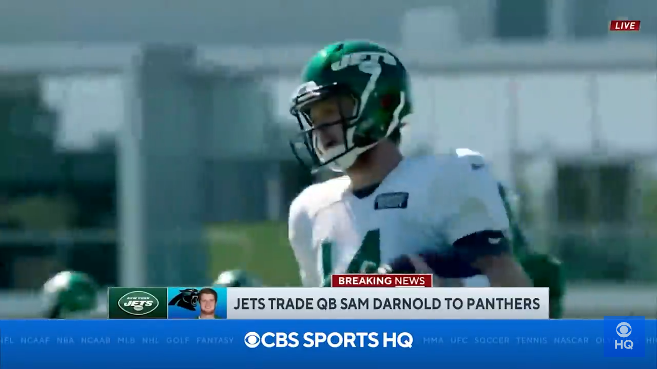 Jets QB Sam Darnold Traded to the Panthers