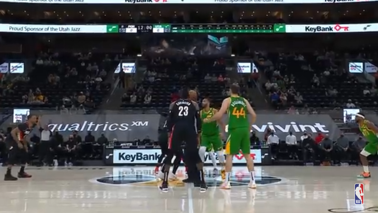 BLAZERS @ JAZZ GAME HIGHLIGHTS