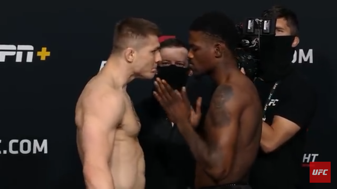UFC Vegas 23 Weigh-in Faceoffs
