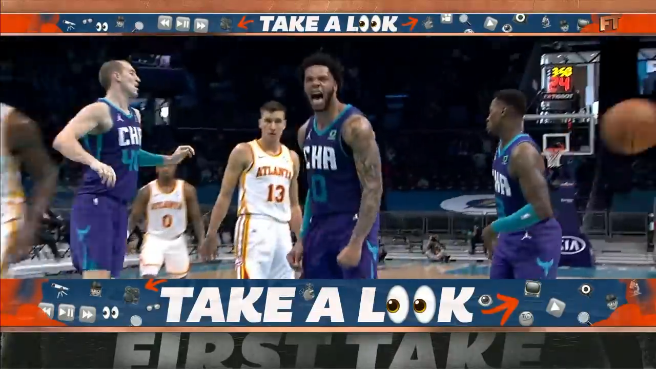 Miles Bridges posterizing Clint Capela