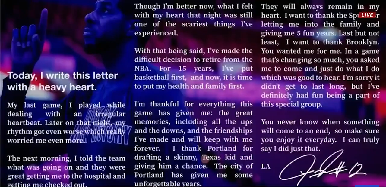 Reaction to LaMarcus Aldridge’s Retirement