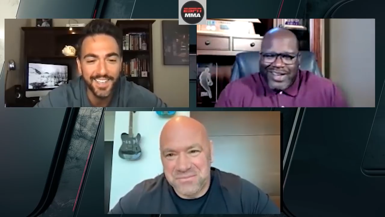 Shaq & Dana White talk upcoming UFC fights, the Shaquille O’Neal Foundation