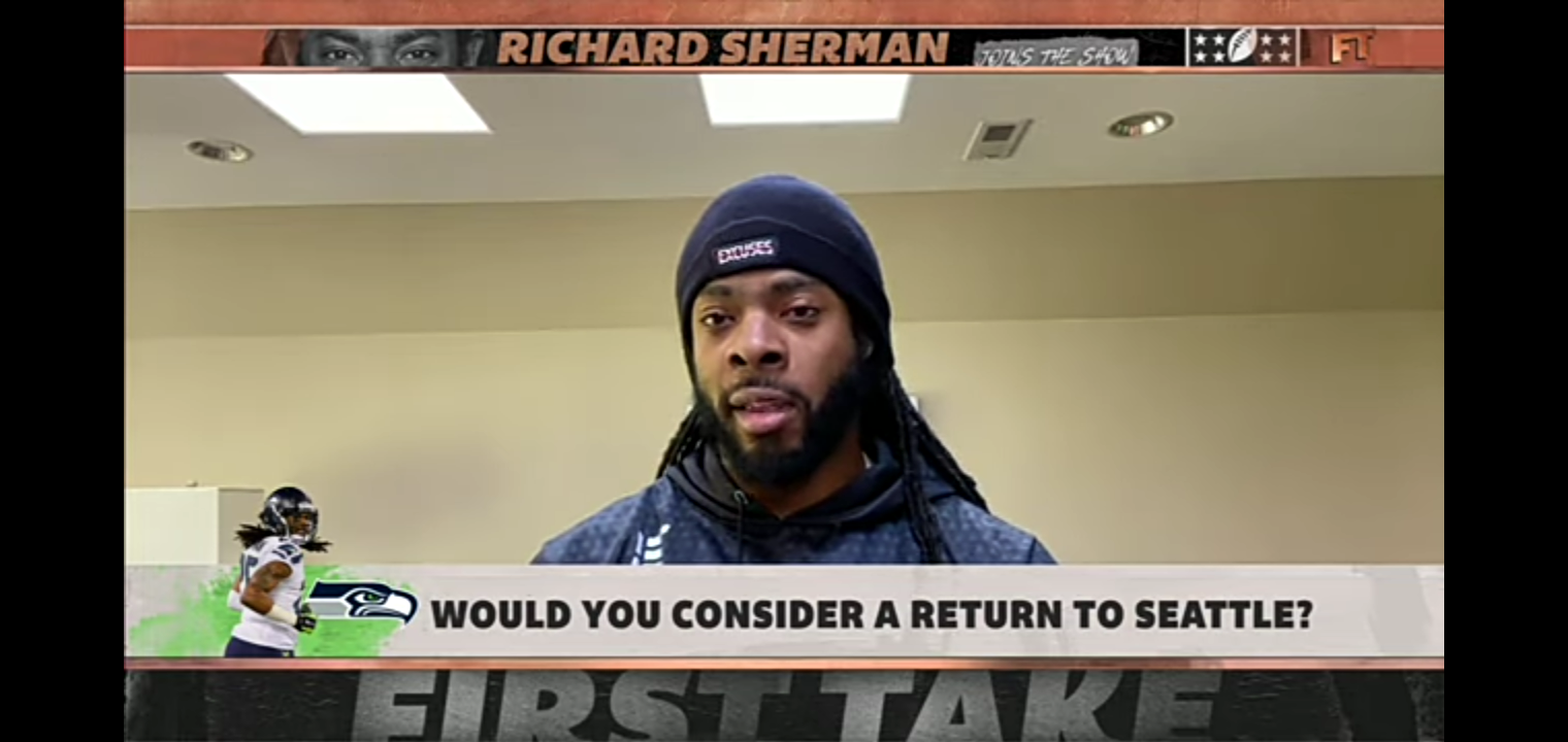 Richard Sherman isn’t ruling out a return to the Seahawks