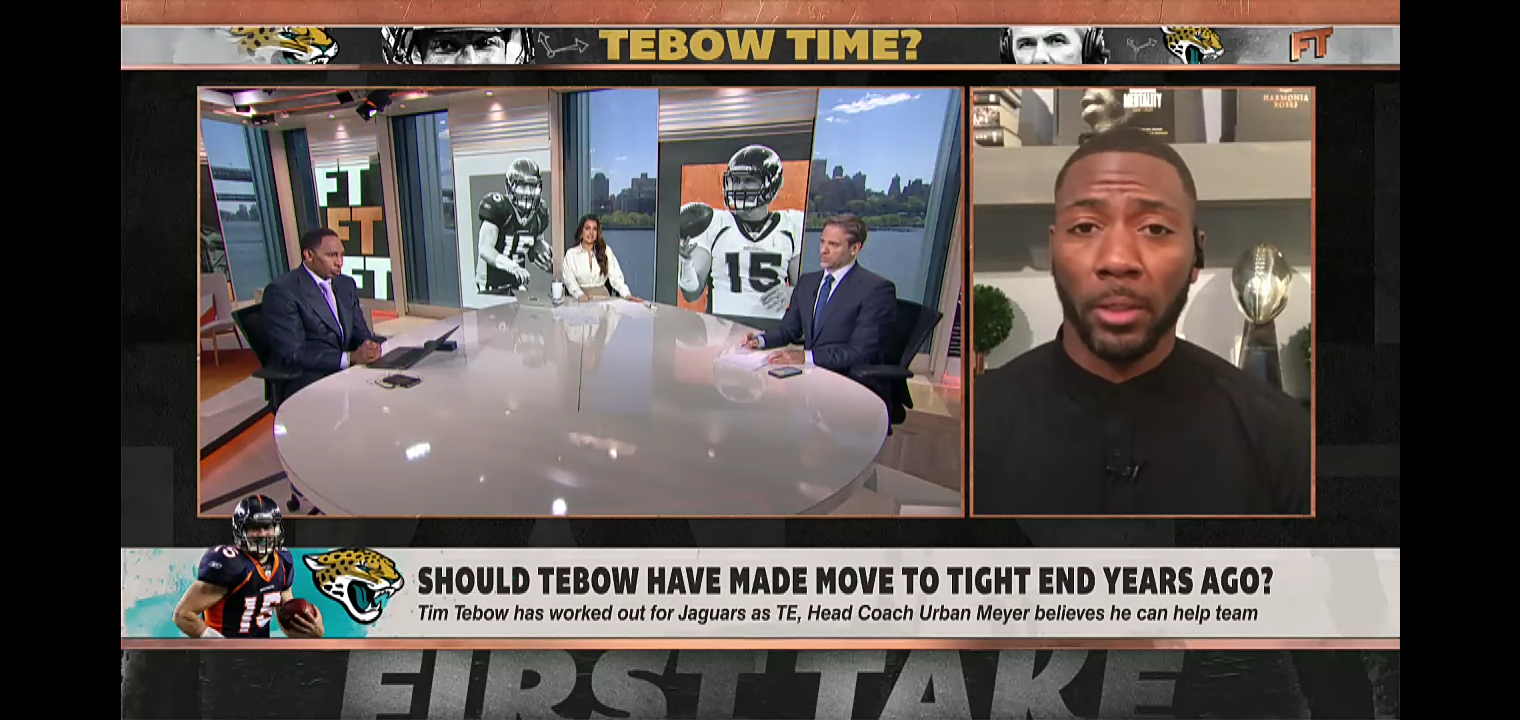 Reacting to Tim Tebow working out with the Jaguars as a tight end