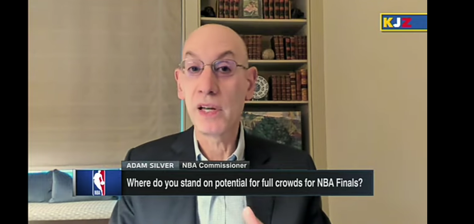 Adam Silver on competition in the playoffs and optimism about capacity for the NBA Finals