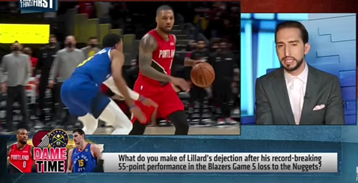 ‘What Damian Lillard did was unprecedented’ — Nick on Blazers Gm 5 loss