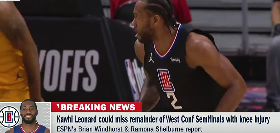 Kawhi likely out for Game 5 and possibly the remainder of the series