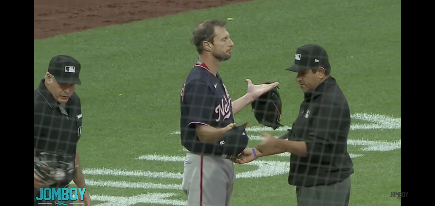 Scherzer gets checked for sticky stuff and chaos ensues, a breakdown