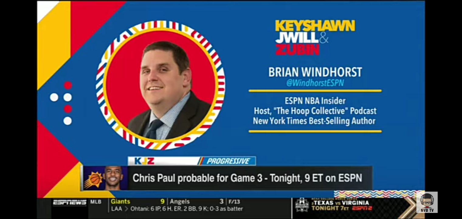 Brian Windhorst gives latest update on Kawhi & CP3’s return for Game 3 tonight