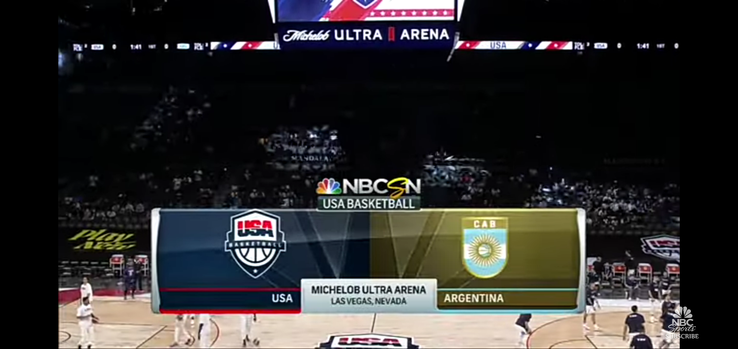 U.S. men’s basketball team enters win column in pre-Olympic exhibition vs. Argentina