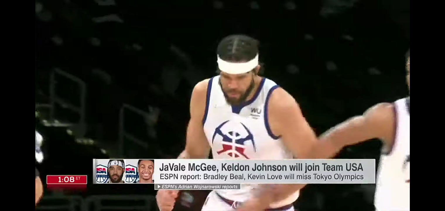 JaVale McGee, Keldon Johnson joining Team USA to replace Bradley Beal and Kevin Love