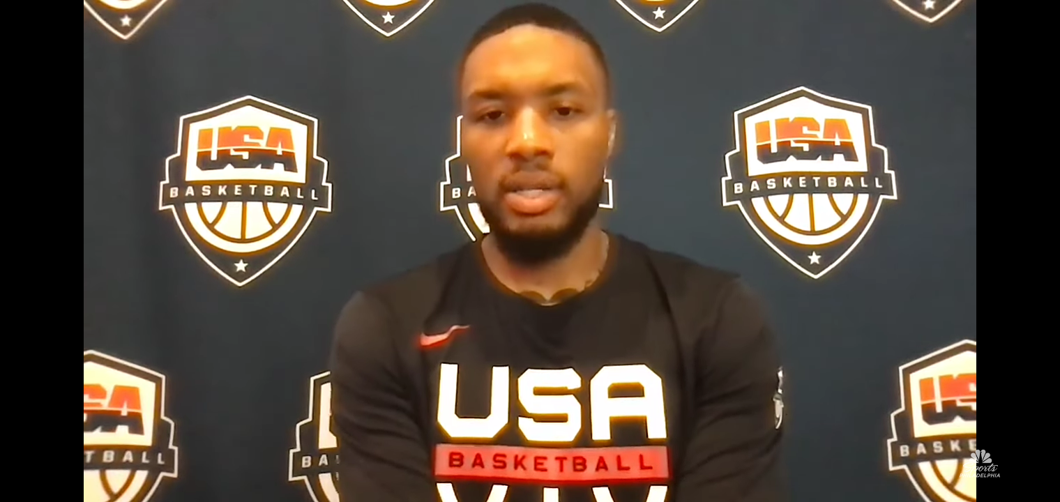 Damian Lillard addresses trade rumors at his Team USA press conference