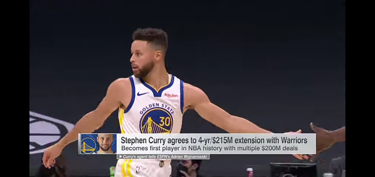Woj reacts to Steph Curry’s extension, Melo signing with Lakers