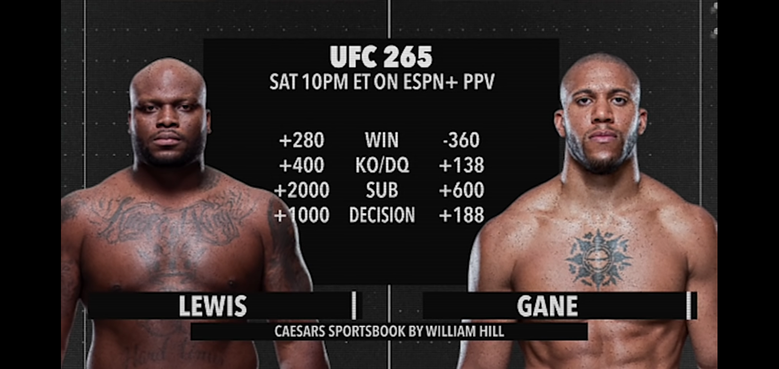 UFC 265 Best Bets: Derrick Lewis vs. Ciryl Gane