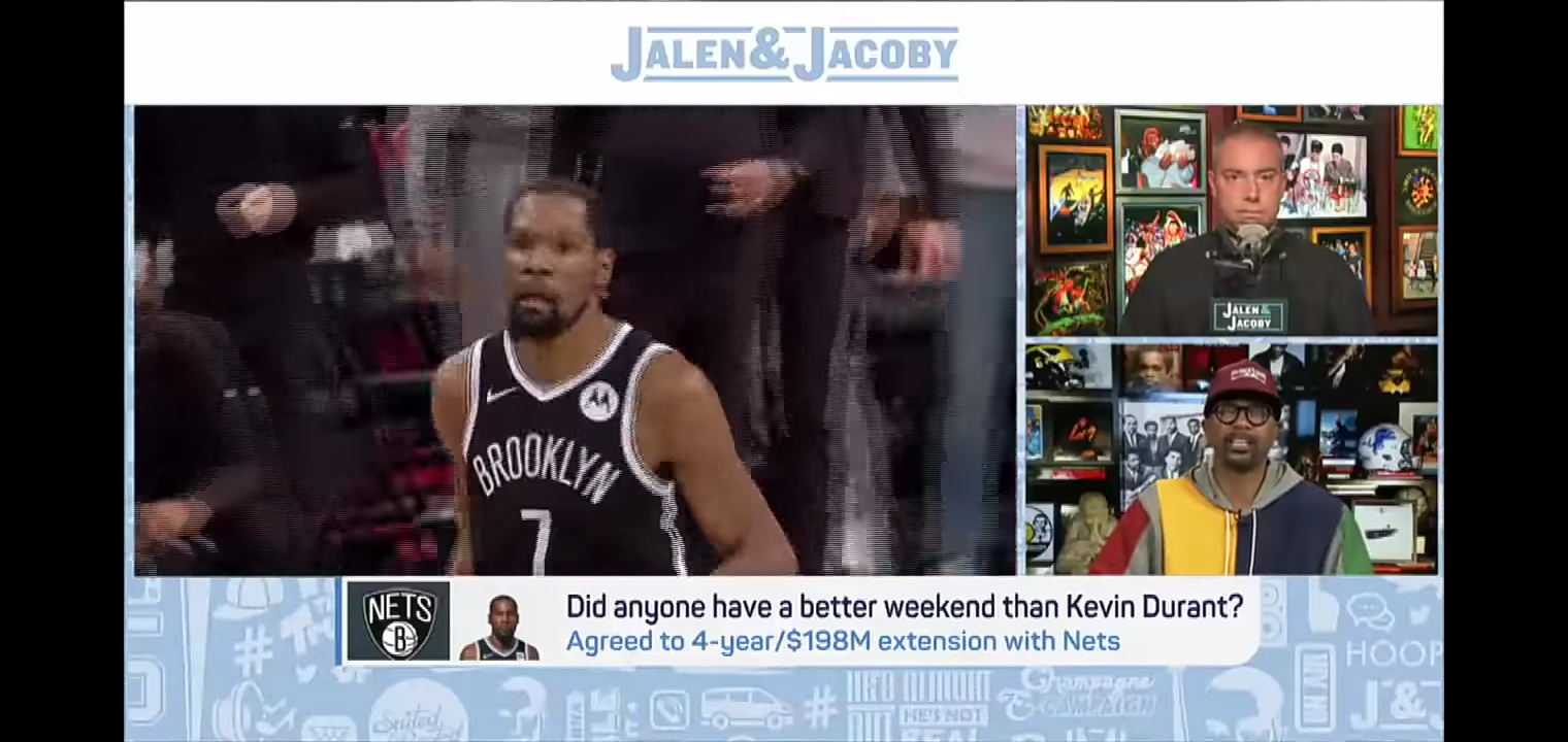 Jalen Rose reacts to Kevin Durant’s contract extension with the Nets