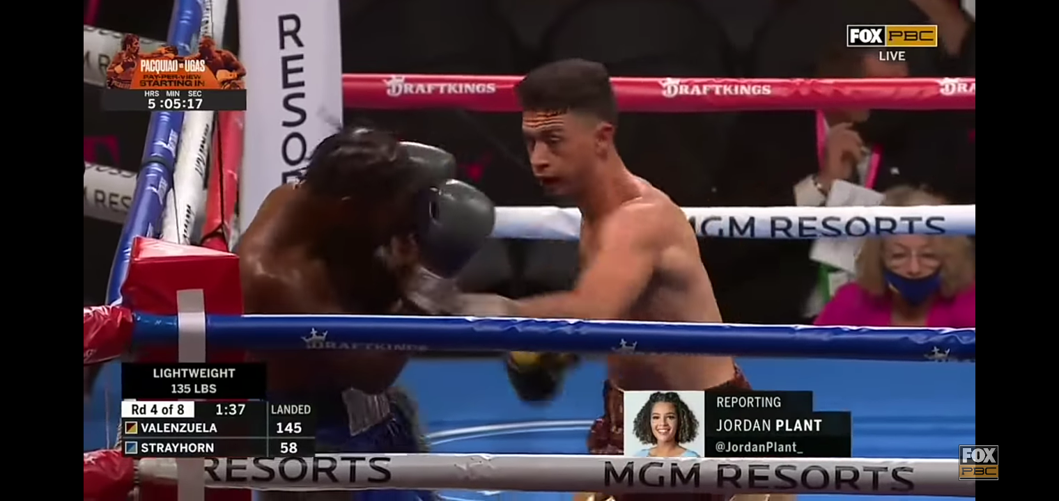 Jose Valenzuela stops Dante Strayhorn in the third-round to stay undefeated