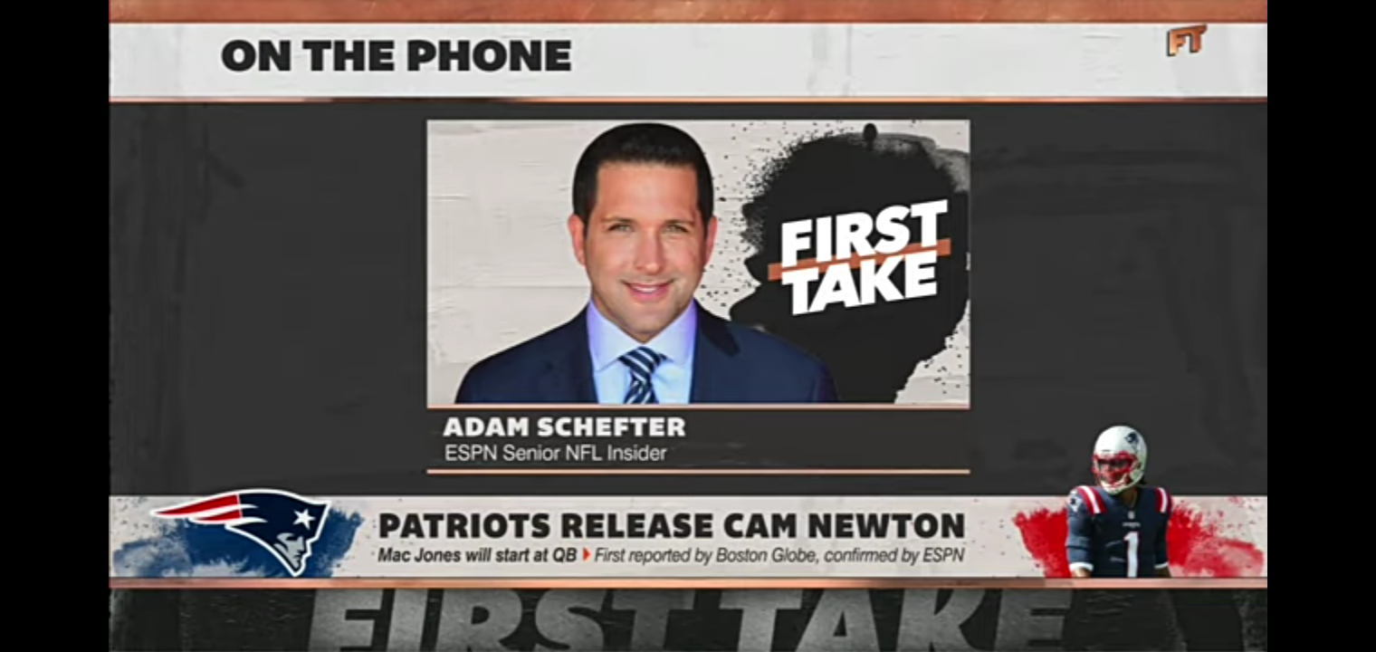 Adam Schefter shares the likely reasons why Bill Belichick cut Cam Newton
