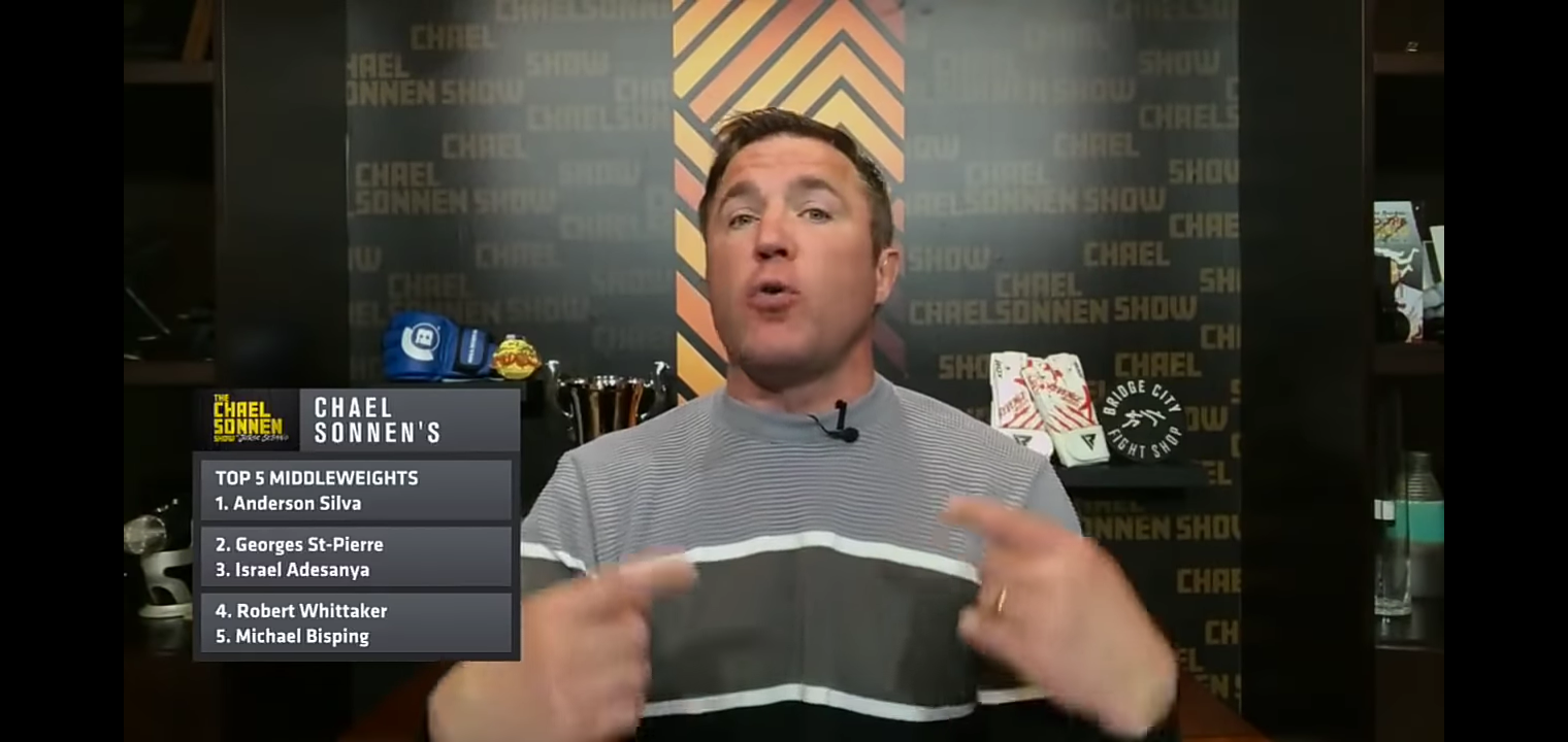 Chael Sonnen ranks the top 5 middleweights of all-time
