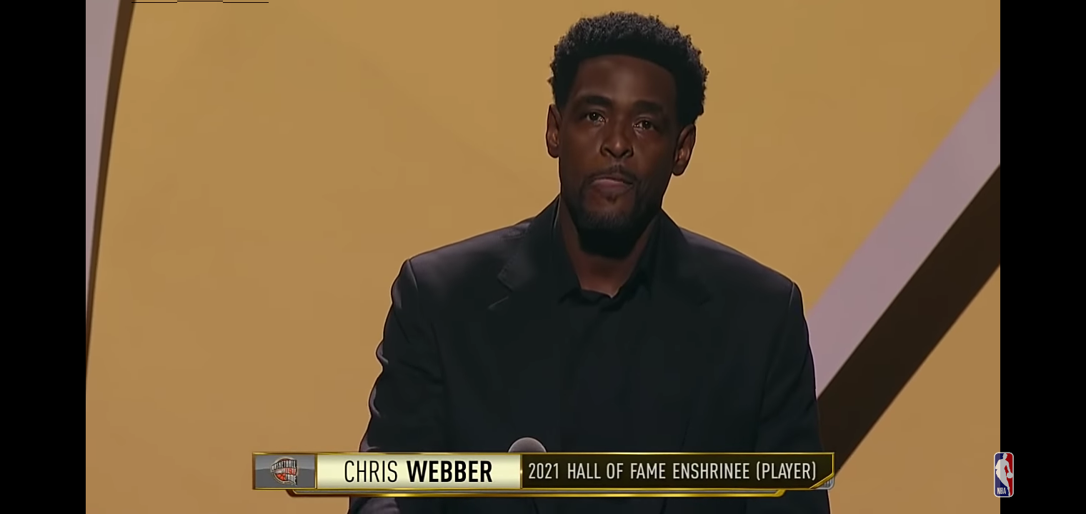 Chris Webber Hall of Fame Enshrinement Speech