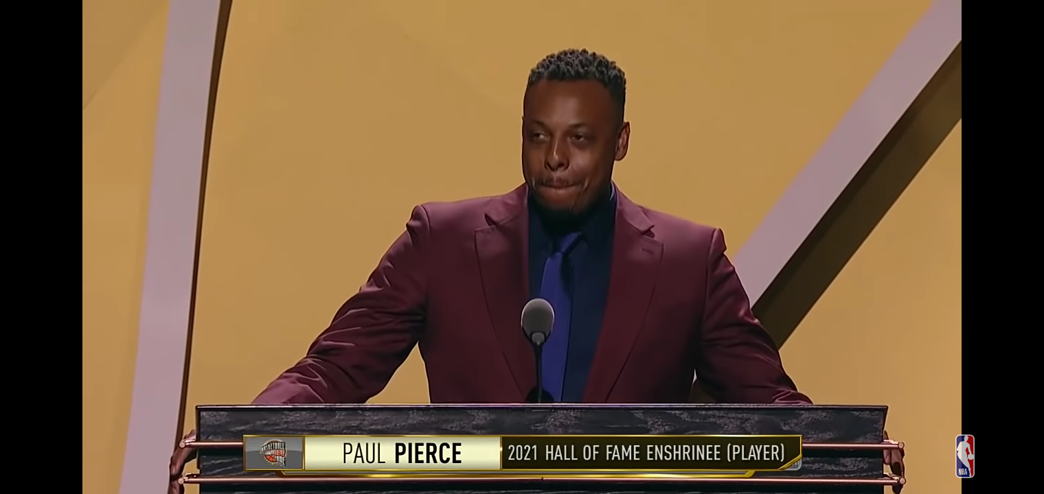 Paul Pierce Hall of Fame Enshrinement Speech