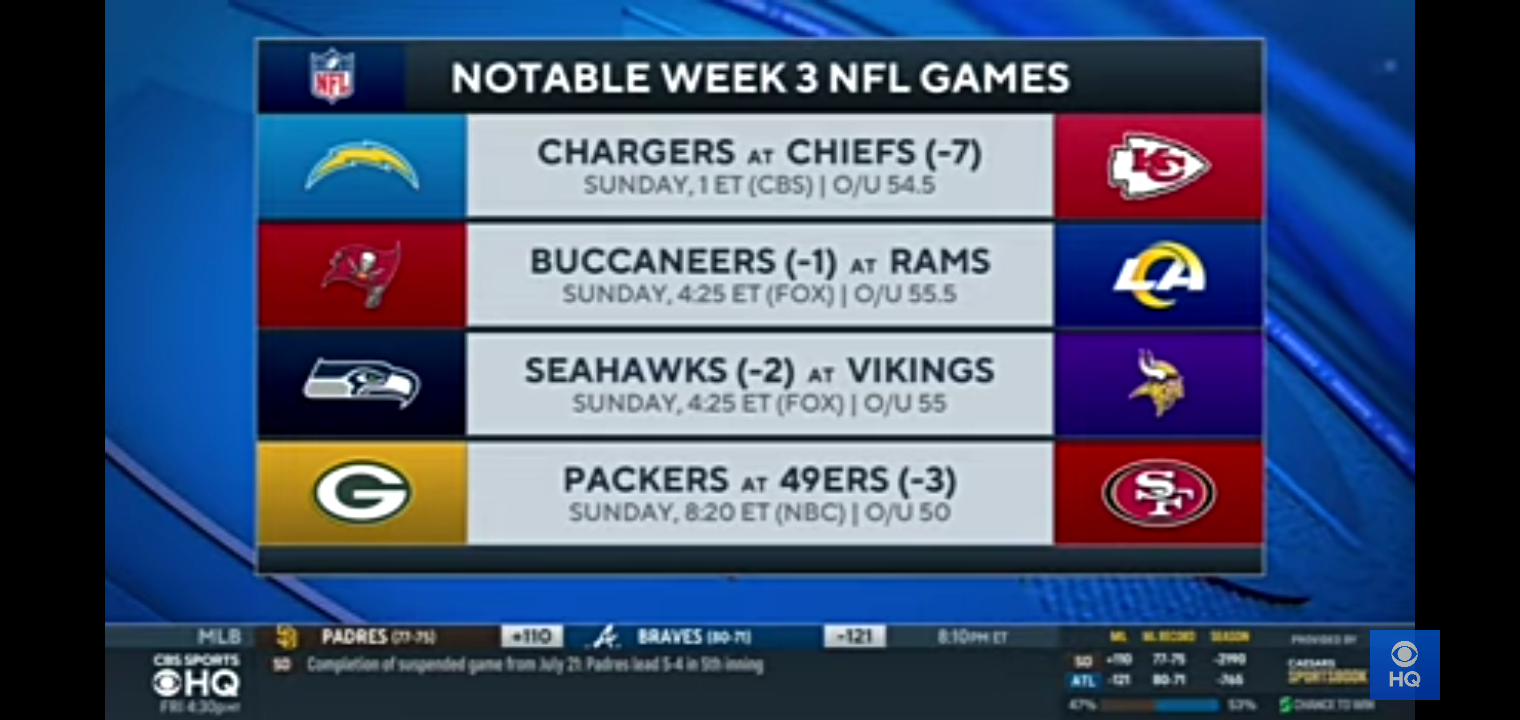NFL Week 3 Betting Guide: Bucs vs Rams, Packers vs 49ers, Best Parlays, & MORE