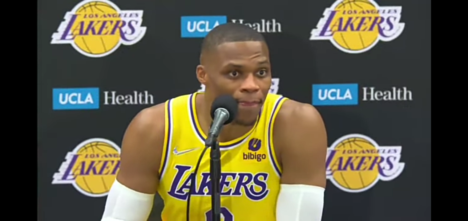 Russell Westbrook says he wants to ‘uplift’ LeBron & AD during his 1st Lakers Media Day Interview