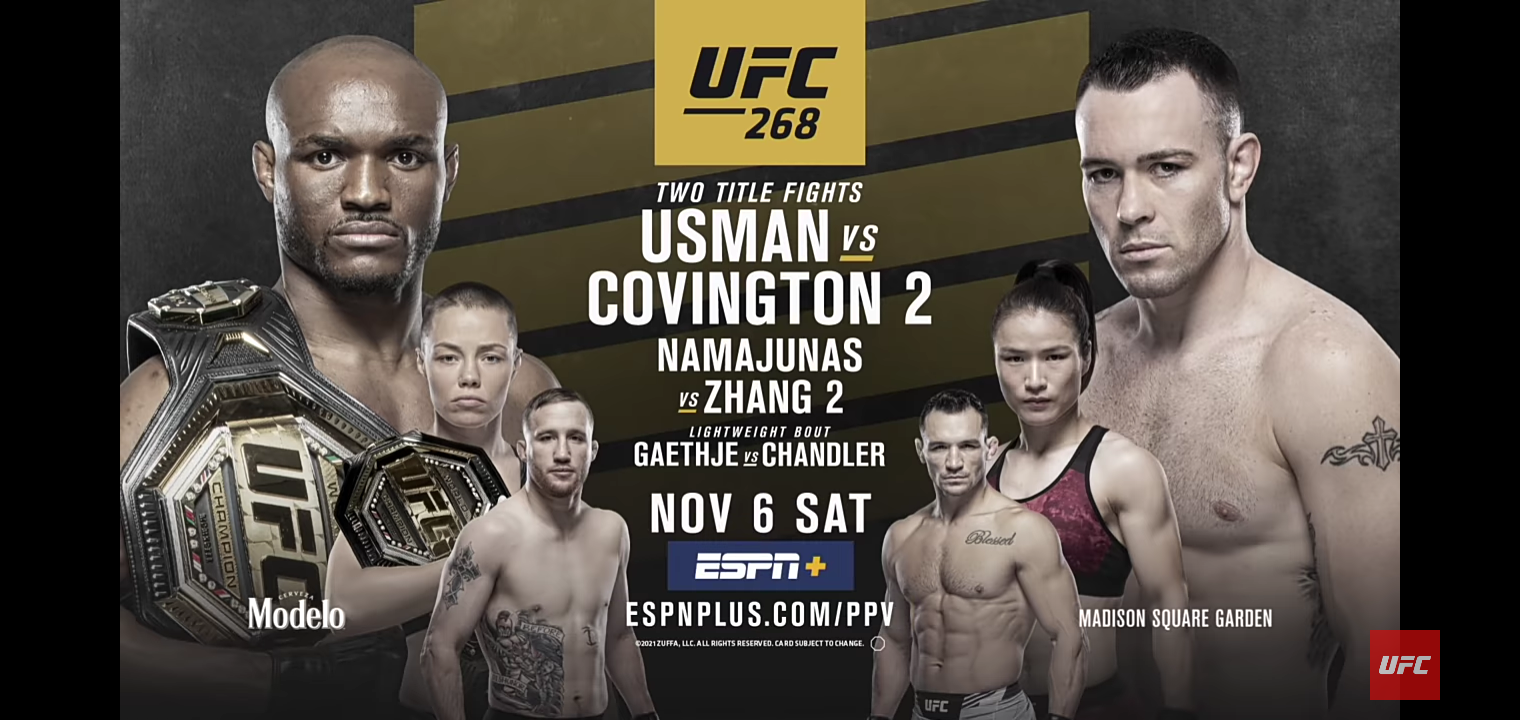 UFC 268: Usman vs Covington 2 – 3 Epic Fights