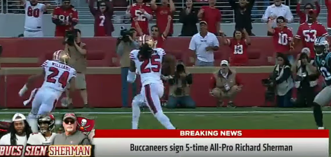 [Breaking News] Buccaneers sign 5-time All-Pro Richard Sherman