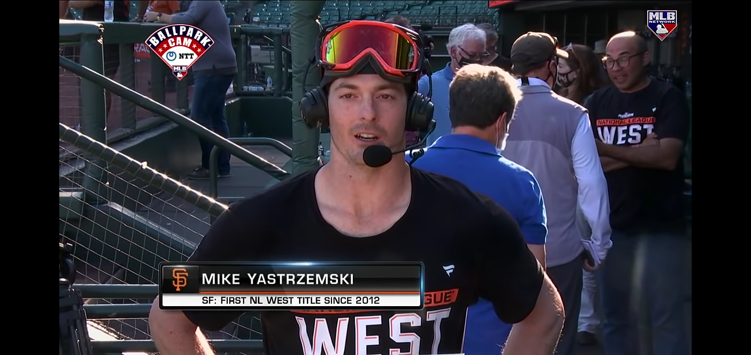 Mike Yastrzemski discusses the Giants’ NL West title on MLB Tonight