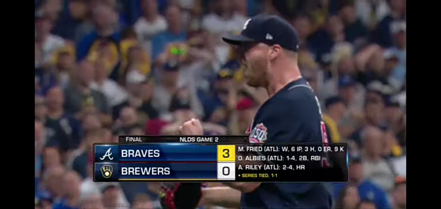 Braves vs. Brewers NLDS Game 2 MLB Highlights