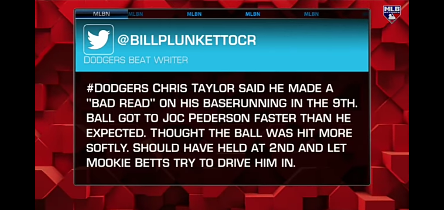 Dissecting the Dodgers’ baserunning mistake