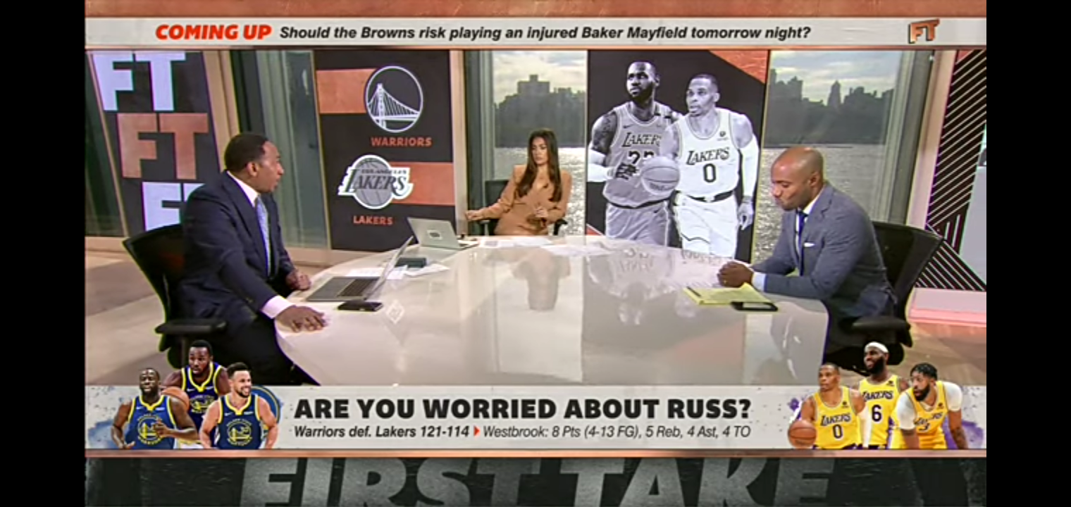 Stephen A. reacts to the Lakers’ loss to the Warriors: The Lakers have to play differently!