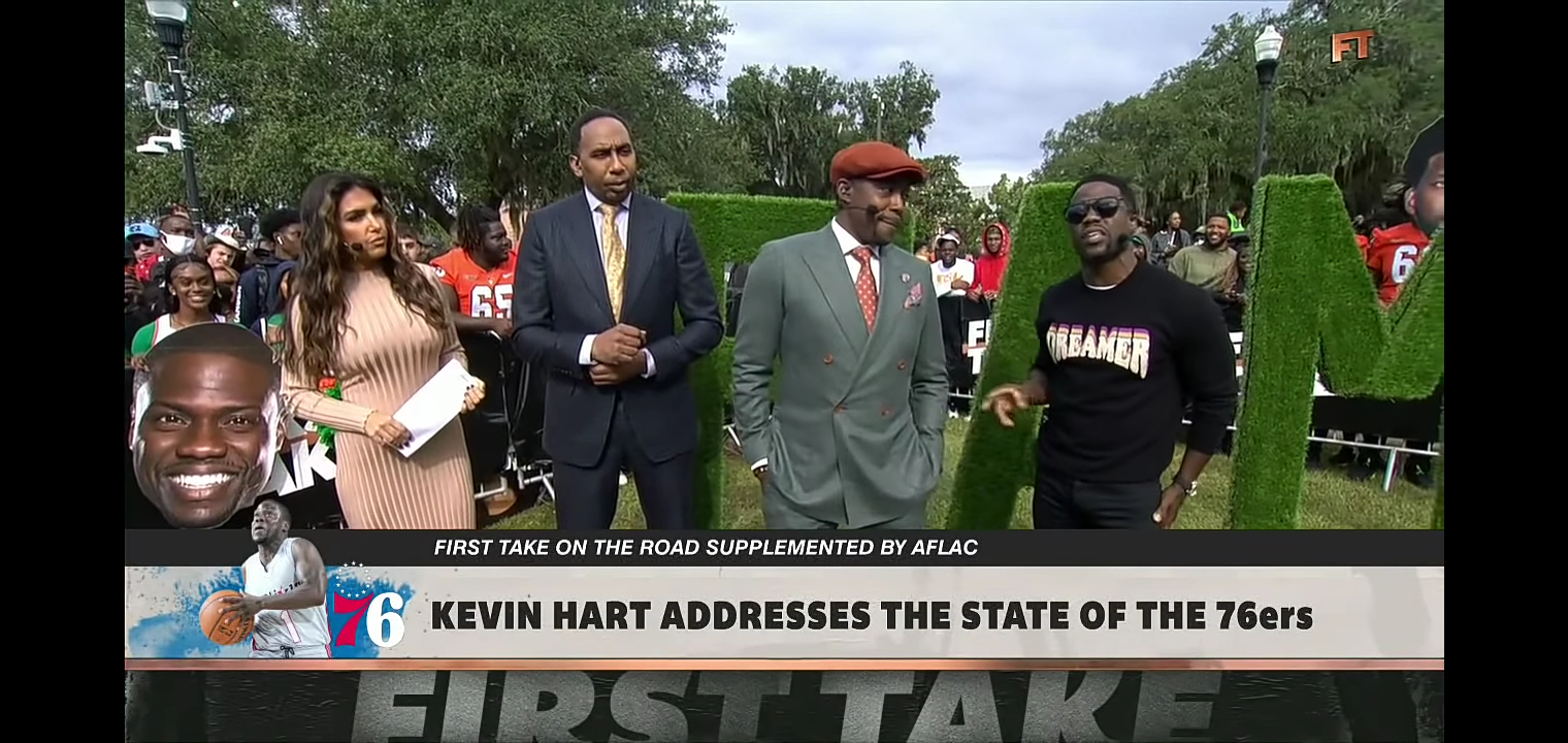 Kevin Hart addresses the state of the 76ers